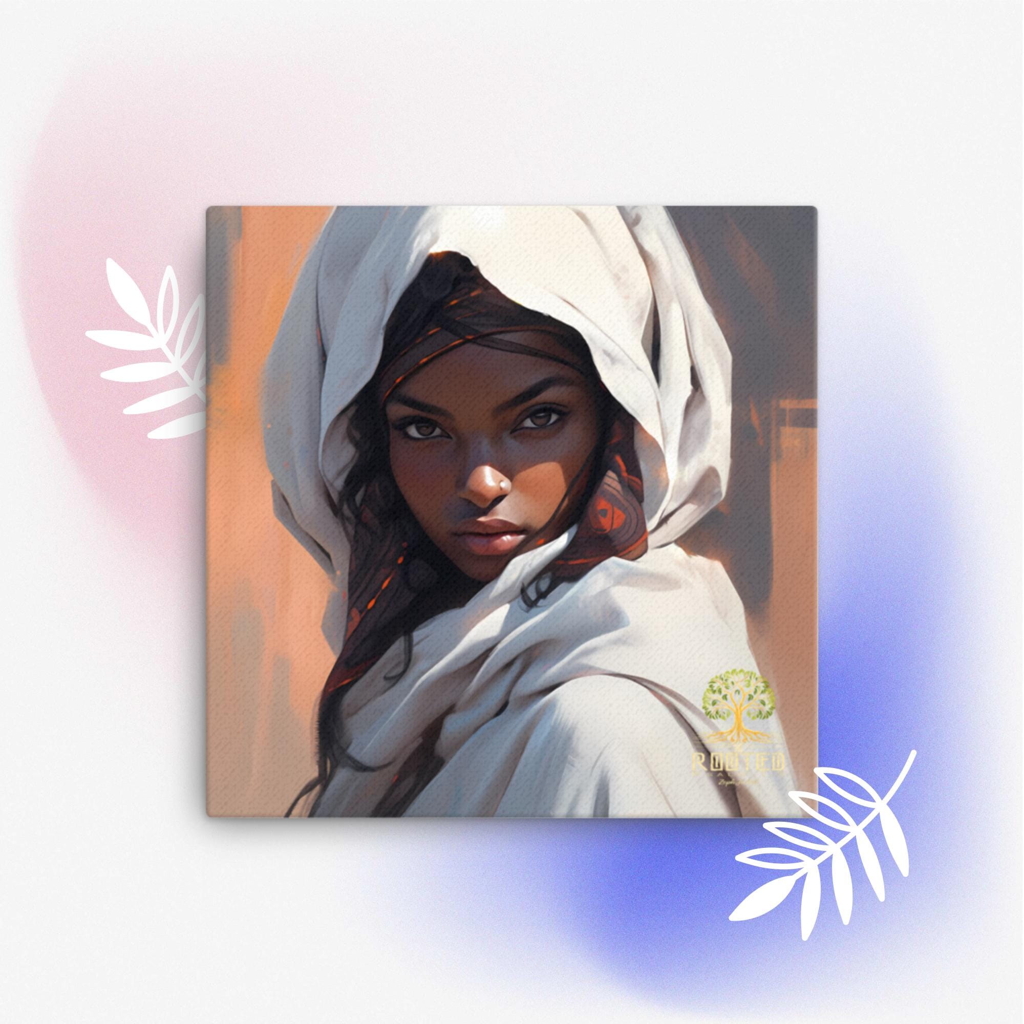 Tender & Delicate Princess Canvas Rooted 16″×16″