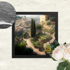 It Looks Like Home Framed poster Rooted Black 12″×12″