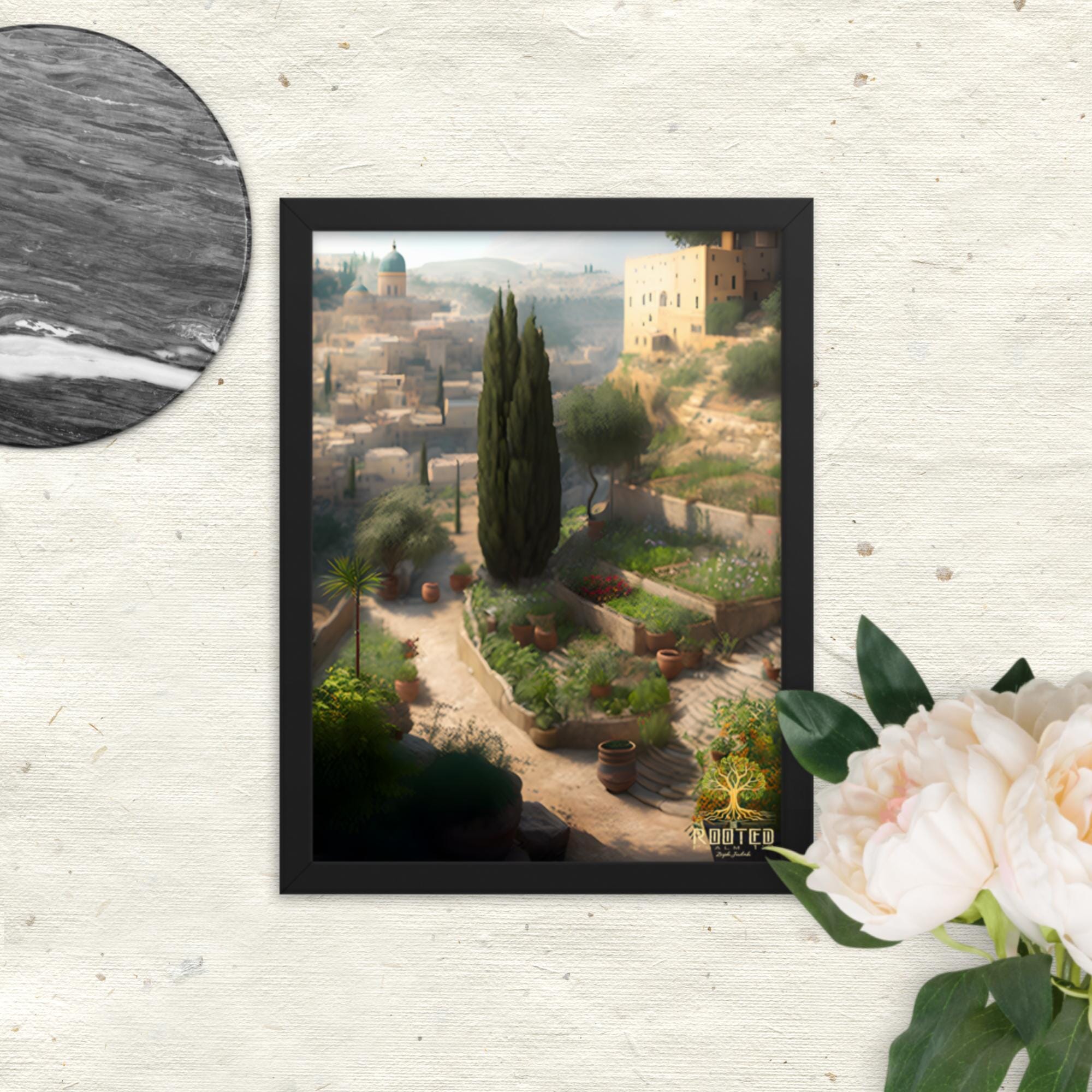 It Looks Like Home Framed poster Rooted Black 12″×16″