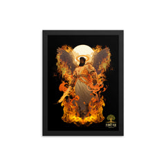 Guardian of the Kingdom – Flaming Angel Framed Poster | Inspired by Revelation