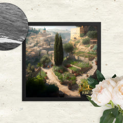 It Looks Like Home Framed poster Rooted Black 16″×16″