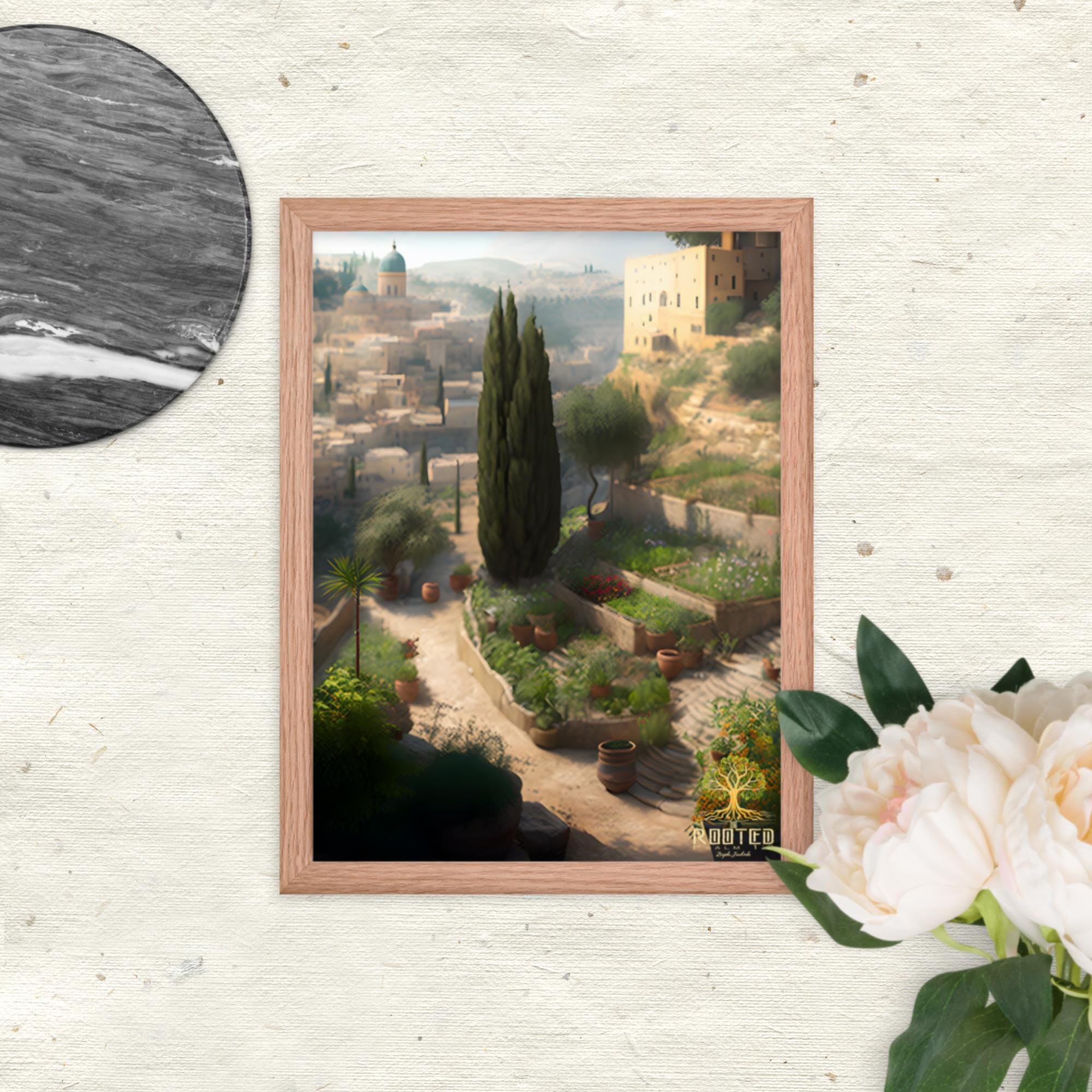 It Looks Like Home Framed poster Rooted Red Oak 12″×16″