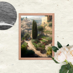 It Looks Like Home Framed poster Rooted Red Oak 12″×16″