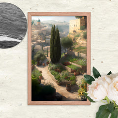 It Looks Like Home Framed poster Rooted Red Oak 12″×18″