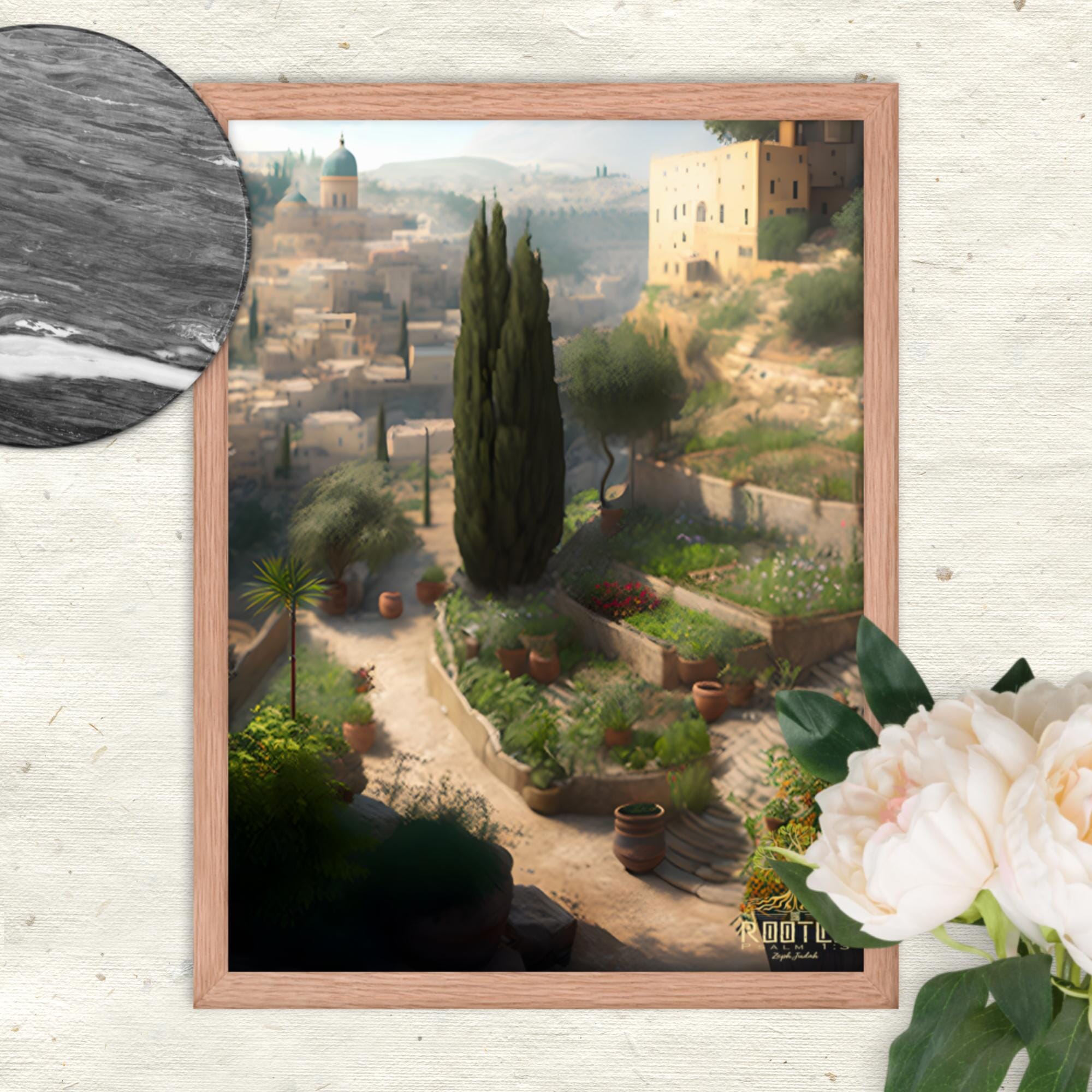 It Looks Like Home Framed poster Rooted Red Oak 18″×24″