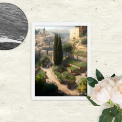 It Looks Like Home Framed poster Rooted White 12″×16″