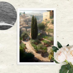 It Looks Like Home Framed poster Rooted White 12″×18″