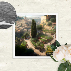 It Looks Like Home Framed poster Rooted White 16″×16″