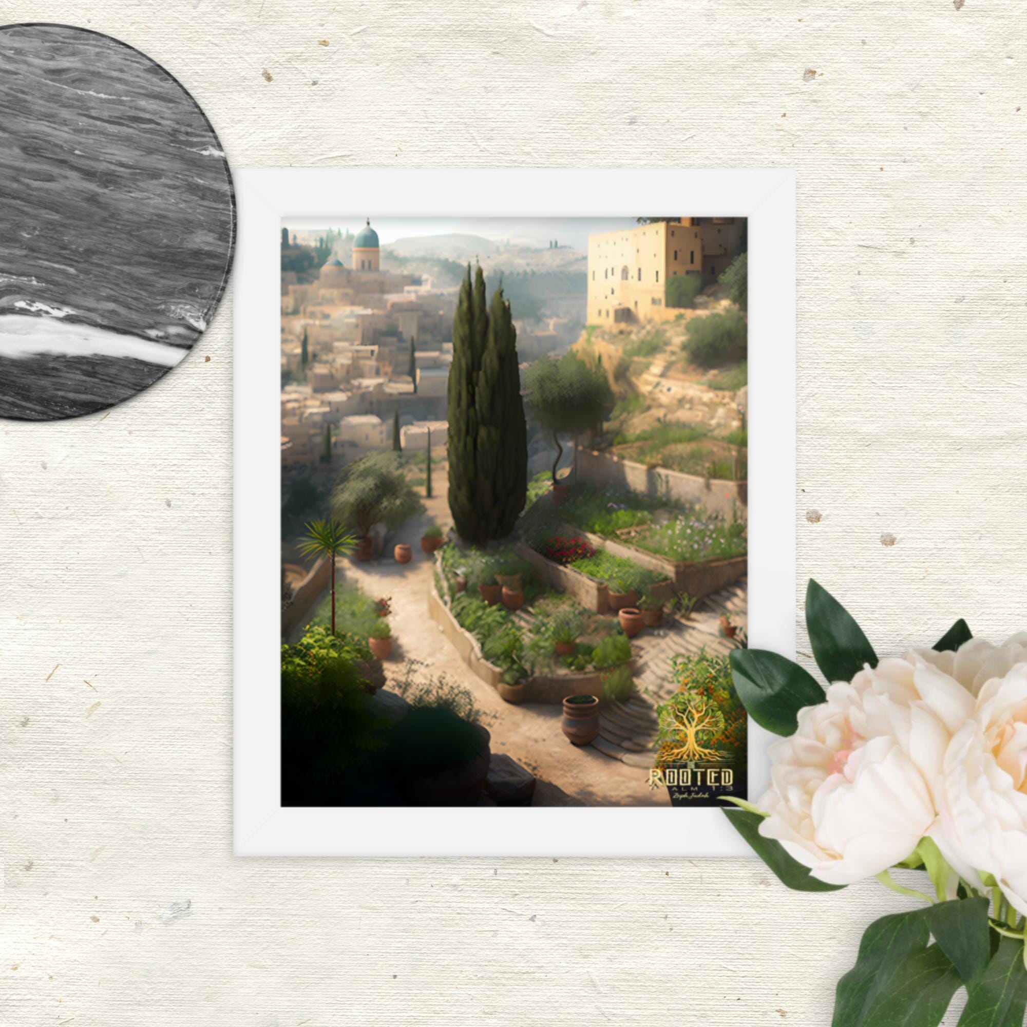 It Looks Like Home Framed poster Rooted White 8″×10″