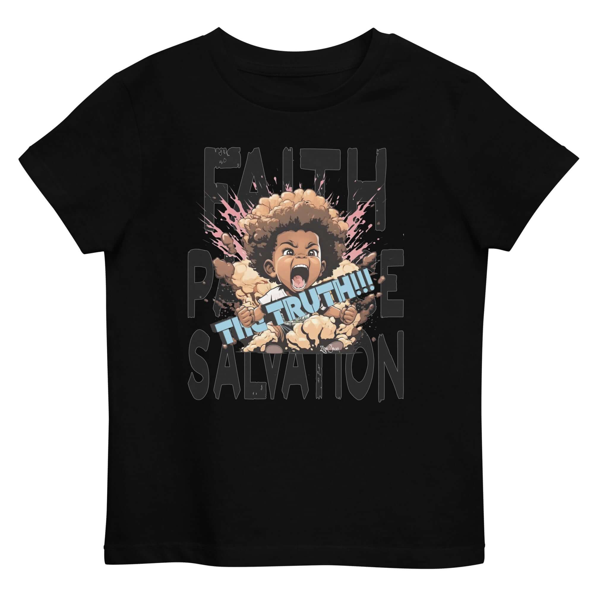 Faith Patience Salvation Organic cotton kids t-shirt