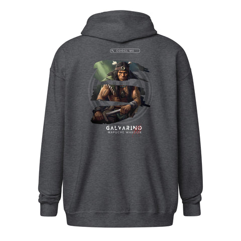 Galvarino Mapuche Warrior Unisex heavy blend zip hoodie