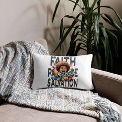 Faith Patience Salvation Basic Pillow