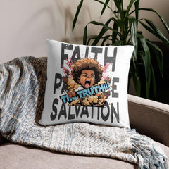 Faith Patience Salvation Basic Pillow