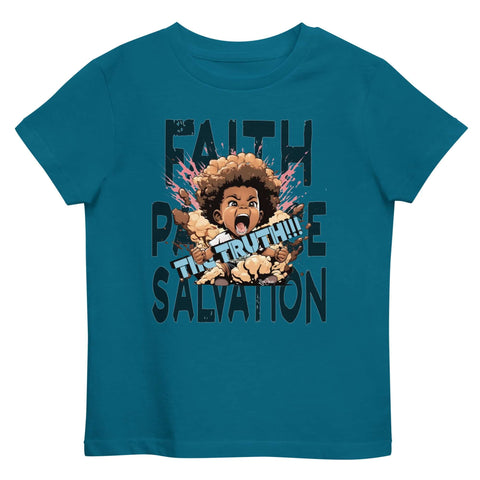 Faith Patience Salvation Organic cotton kids t-shirt