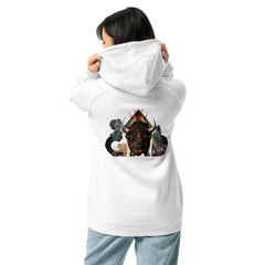 Tribe Of Gad Embroidered Unisex eco raglan hoodie