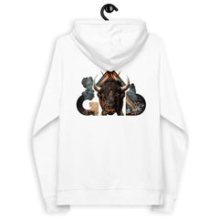 Tribe Of Gad Embroidered Unisex eco raglan hoodie