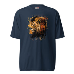 Splatter Lion Unisex performance crew neck t-shirt