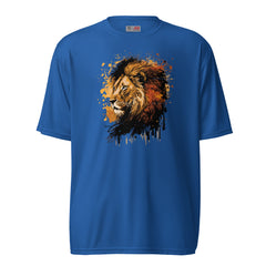 Splatter Lion Unisex performance crew neck t-shirt