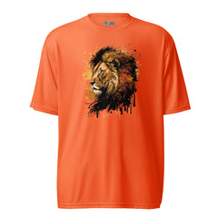 Splatter Lion Unisex performance crew neck t-shirt