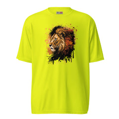 Splatter Lion Unisex performance crew neck t-shirt