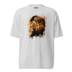 Splatter Lion Unisex performance crew neck t-shirt