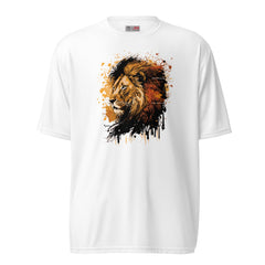 Splatter Lion Unisex performance crew neck t-shirt