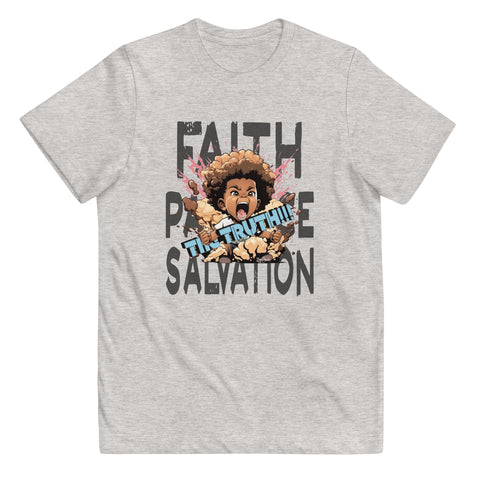 Faith Patience Salvation Youth jersey t-shirt