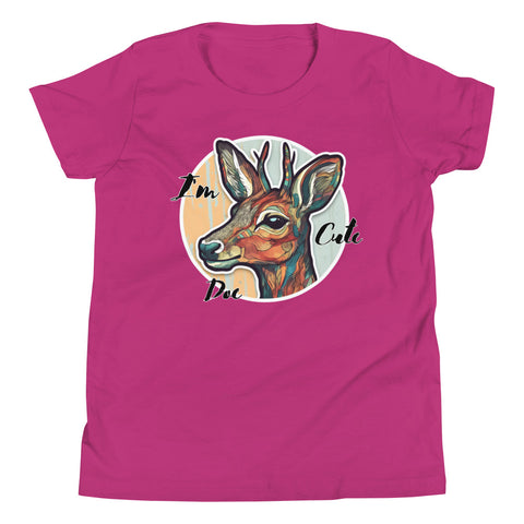 I'm Cute Doe Youth Short Sleeve T-Shirt